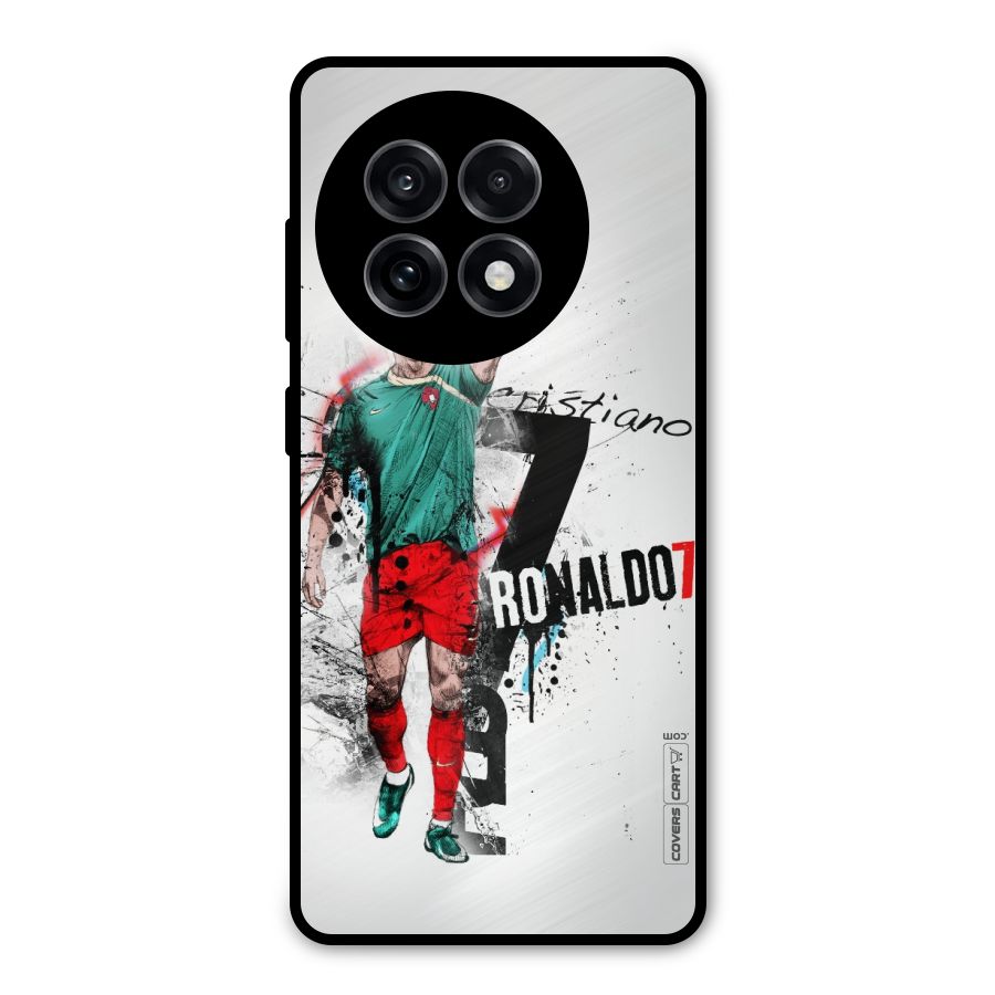 Ronaldo In Portugal Jersey Metal Back Case for OnePlus 13R