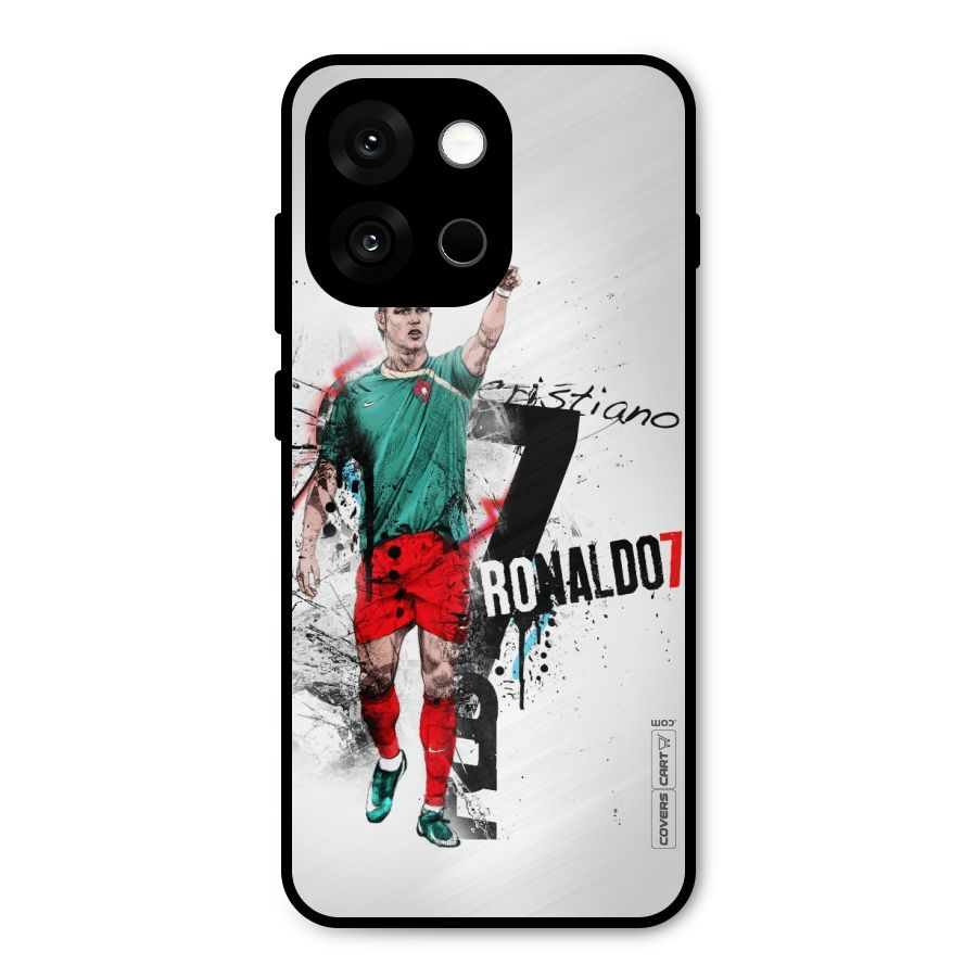 Ronaldo In Portugal Jersey Metal Back Case for OnePlus 13s
