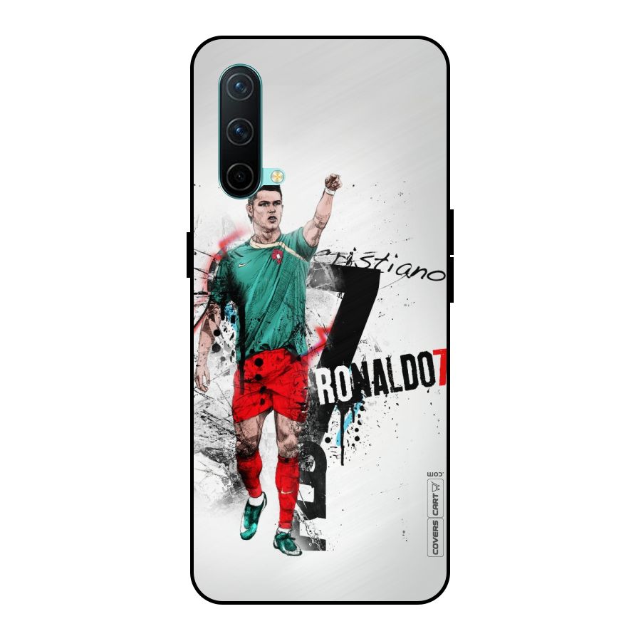 Ronaldo In Portugal Jersey Metal Back Case for OnePlus Nord CE 5G
