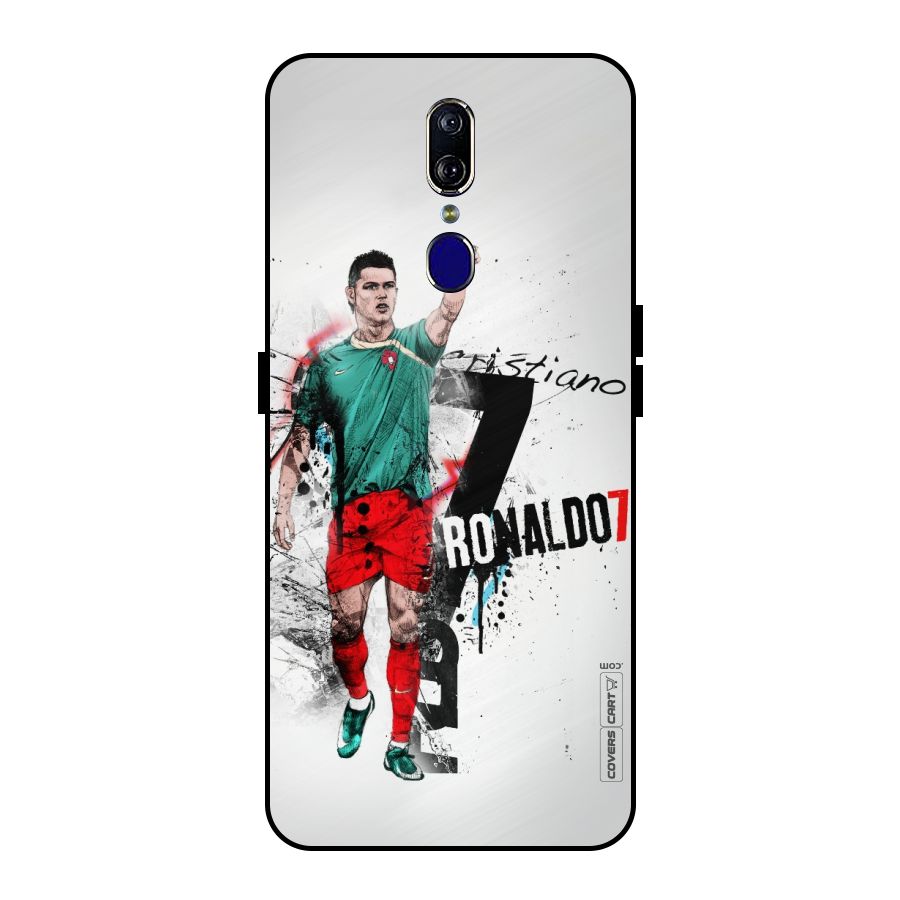 Ronaldo In Portugal Jersey Metal Back Case for Oppo F11