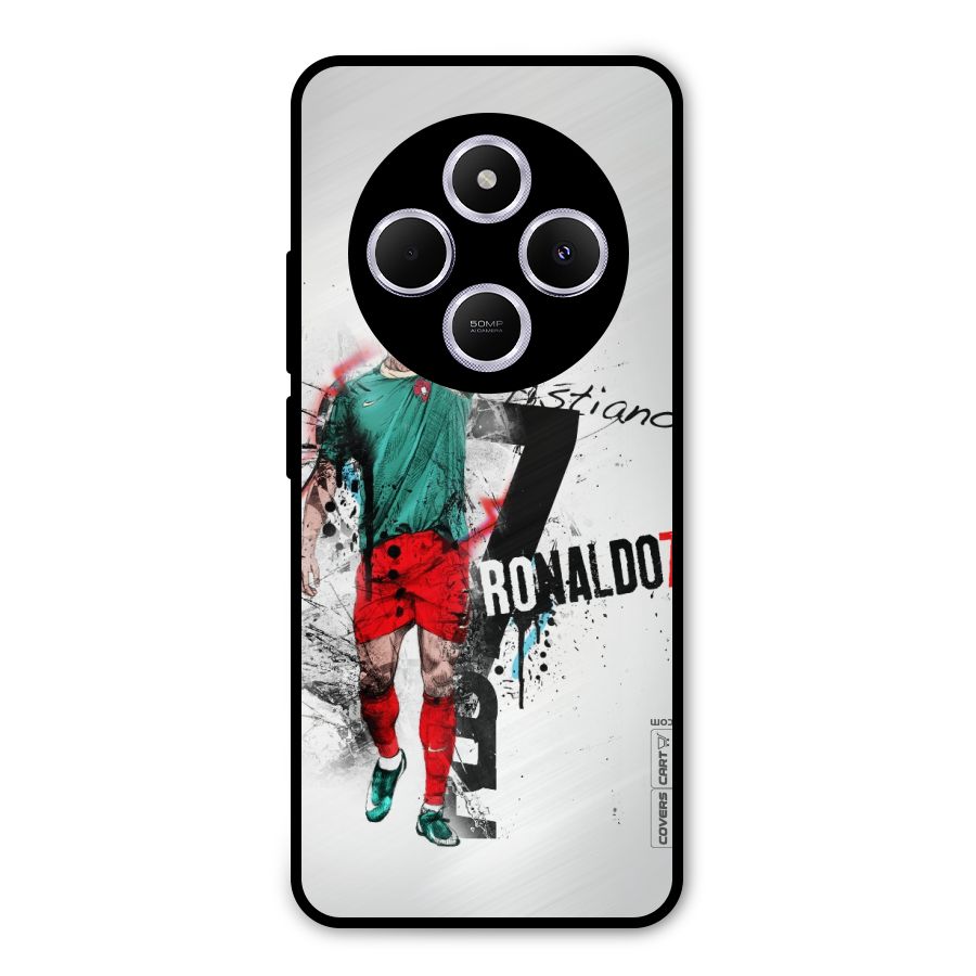 Ronaldo In Portugal Jersey Metal Back Case for Poco C75 5G