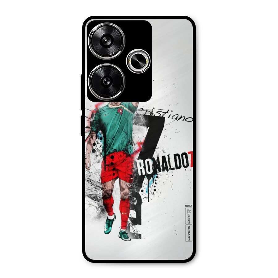 Ronaldo In Portugal Jersey Metal Back Case for Poco F6