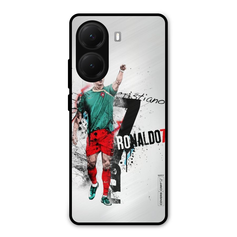 Ronaldo In Portugal Jersey Metal Back Case for Poco X7 Pro