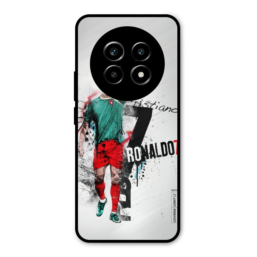 Ronaldo In Portugal Jersey Metal Back Case for Realme 13 Pro
