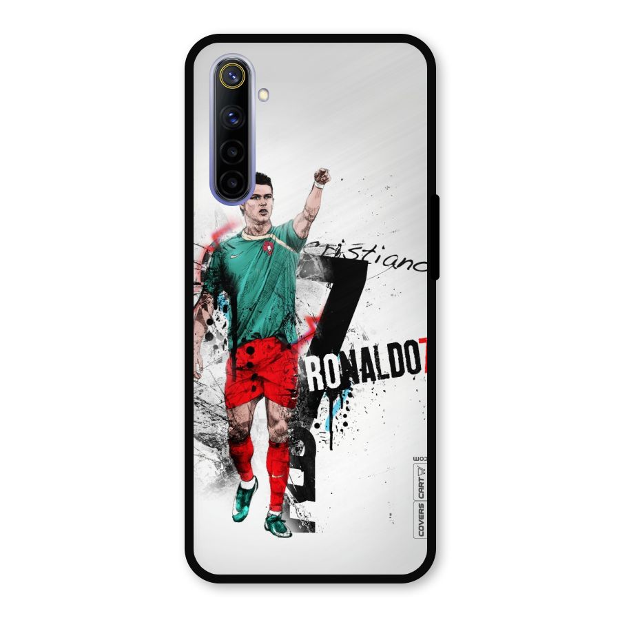 Ronaldo In Portugal Jersey Metal Back Case for Realme 6i
