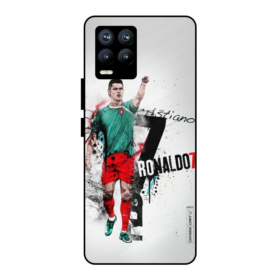 Ronaldo In Portugal Jersey Metal Back Case for Realme 8 Pro