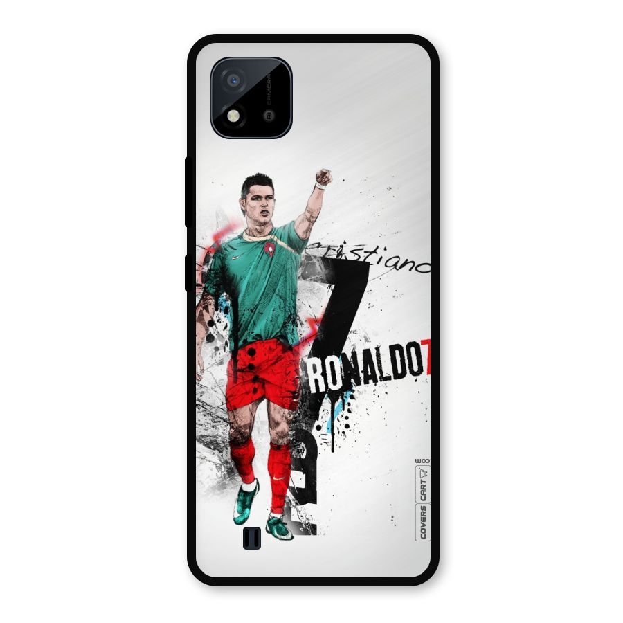 Ronaldo In Portugal Jersey Metal Back Case for Realme C11 2021