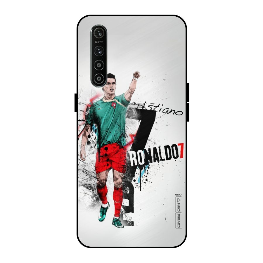 Ronaldo In Portugal Jersey Metal Back Case for Realme XT