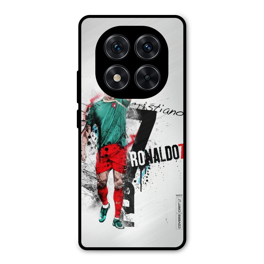 Ronaldo In Portugal Jersey Metal Back Case for Redmi Note 14 Pro 5G