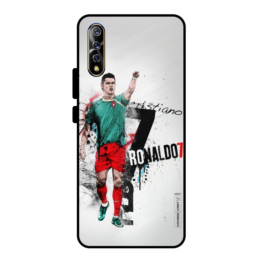 Ronaldo In Portugal Jersey Metal Back Case for Vivo S1