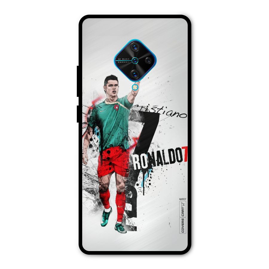 Ronaldo In Portugal Jersey Metal Back Case for Vivo S1 Pro