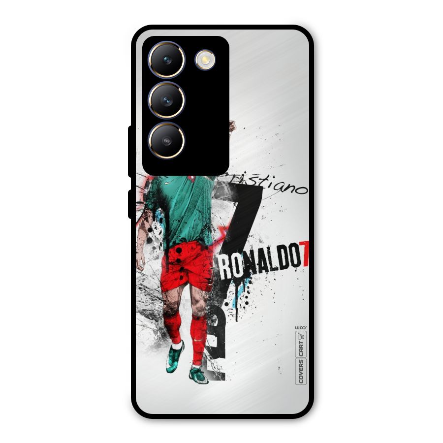 Ronaldo In Portugal Jersey Metal Back Case for Vivo T3 5G