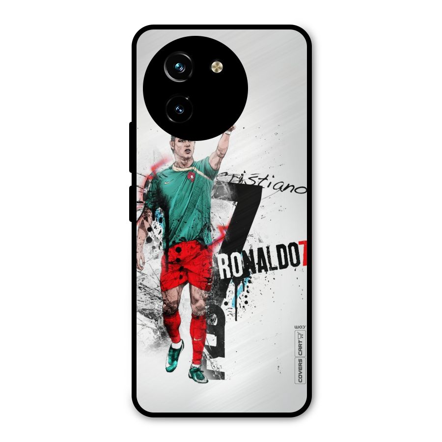 Ronaldo In Portugal Jersey Metal Back Case for Vivo T3x