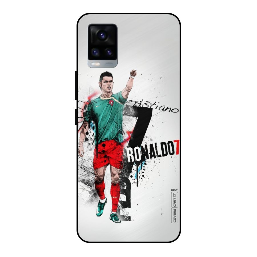 Ronaldo In Portugal Jersey Metal Back Case for Vivo V20 2021