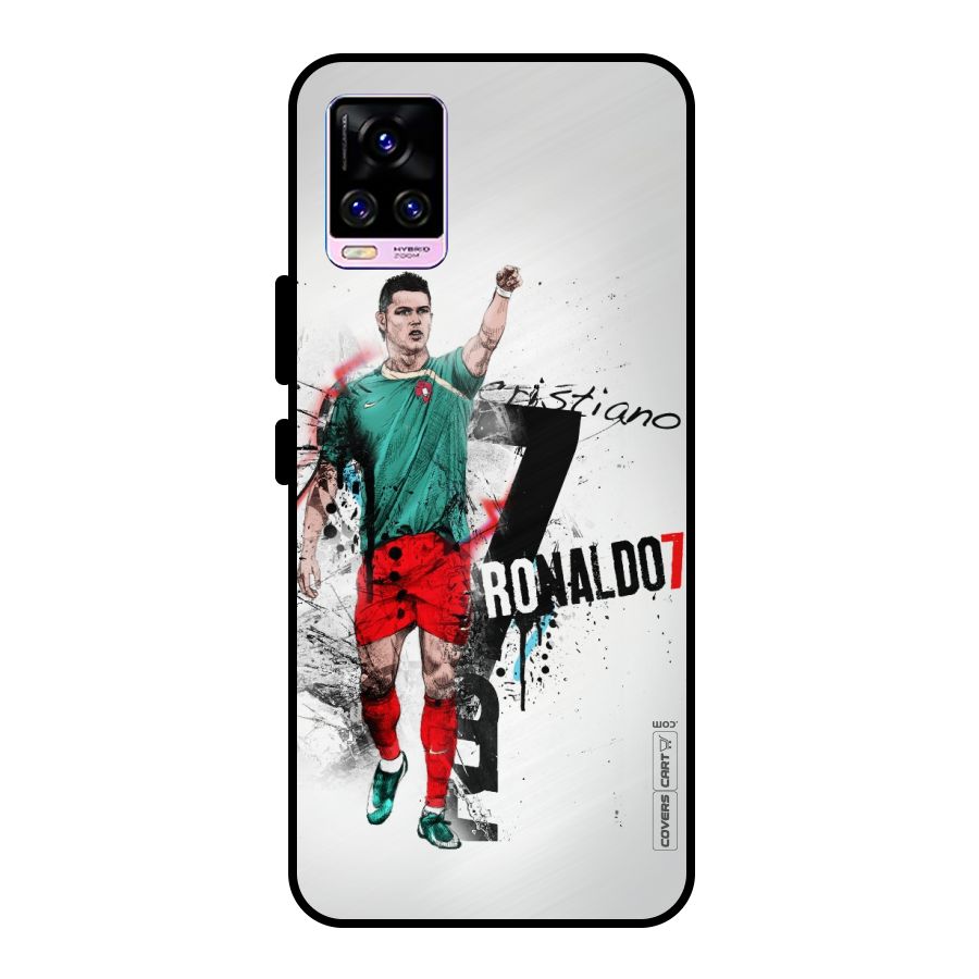 Ronaldo In Portugal Jersey Metal Back Case for Vivo V20 Pro