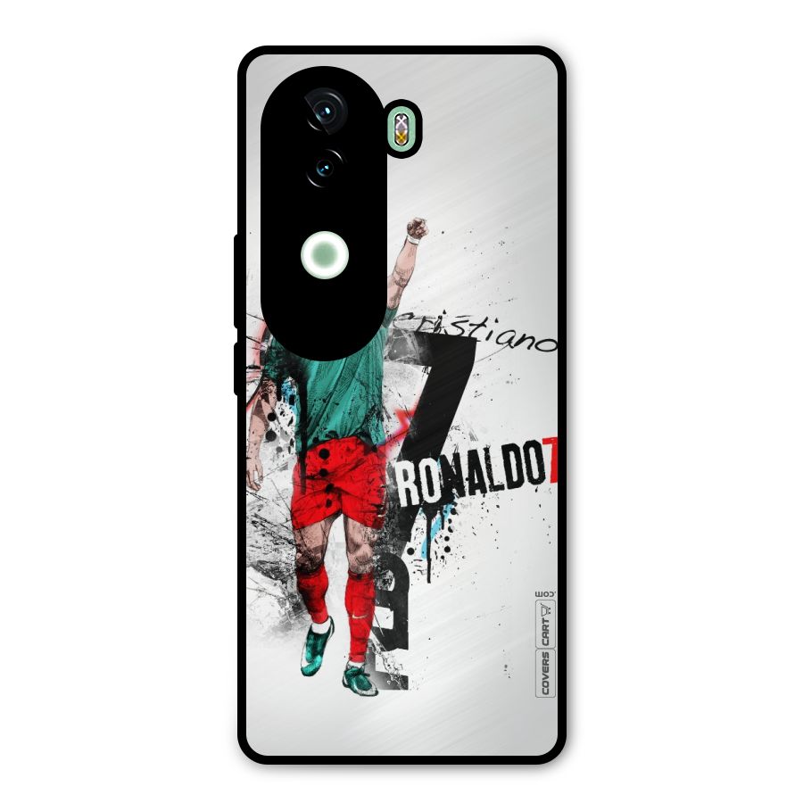 Ronaldo In Portugal Jersey Metal Back Case for Vivo V40e