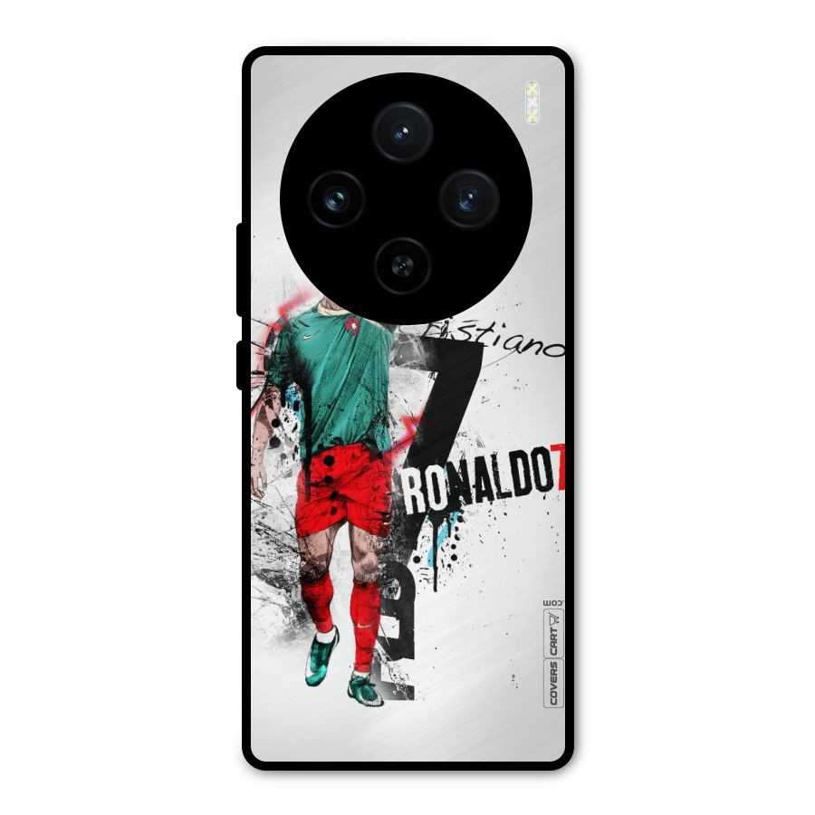 Ronaldo In Portugal Jersey Metal Back Case for Vivo X100
