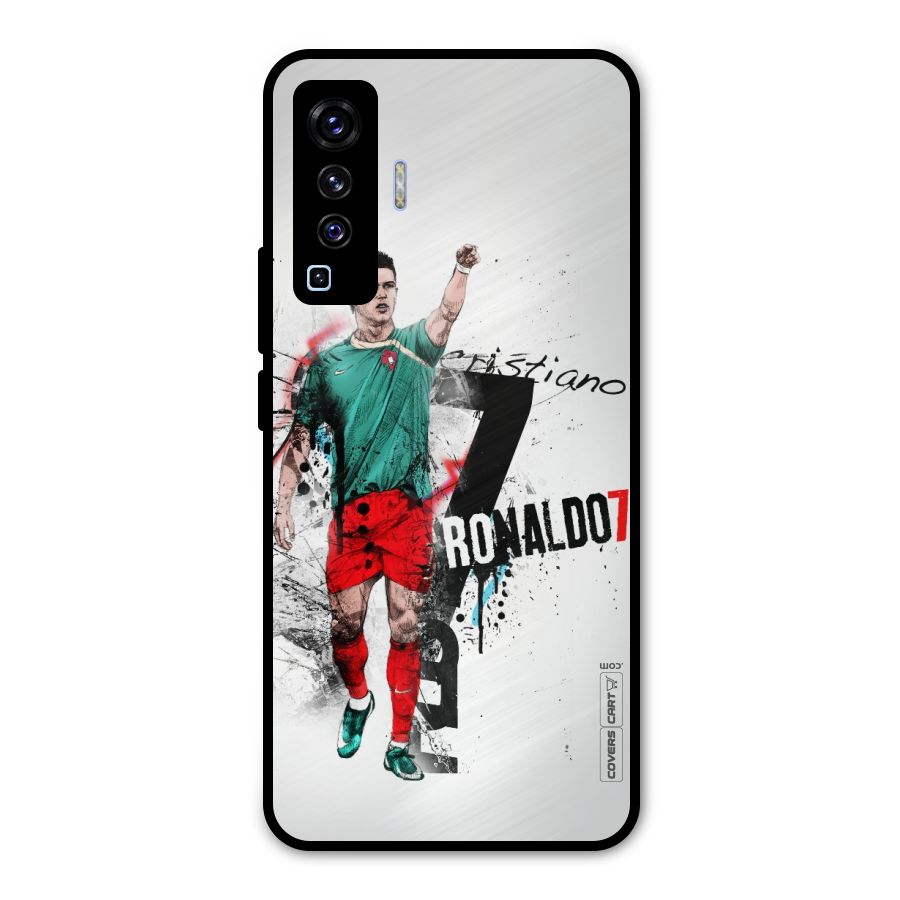 Ronaldo In Portugal Jersey Metal Back Case for Vivo X50