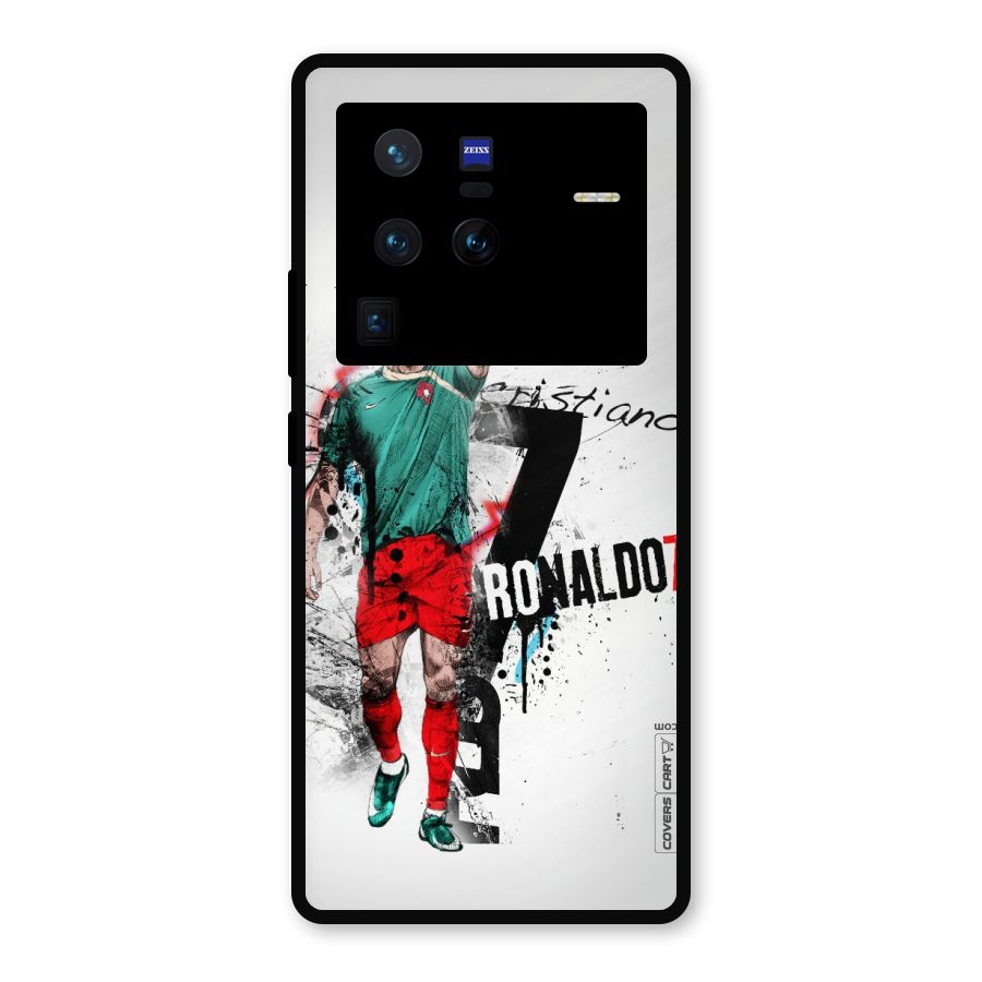 Ronaldo In Portugal Jersey Metal Back Case for Vivo X80 Pro