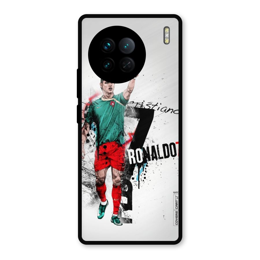 Ronaldo In Portugal Jersey Metal Back Case for Vivo X90