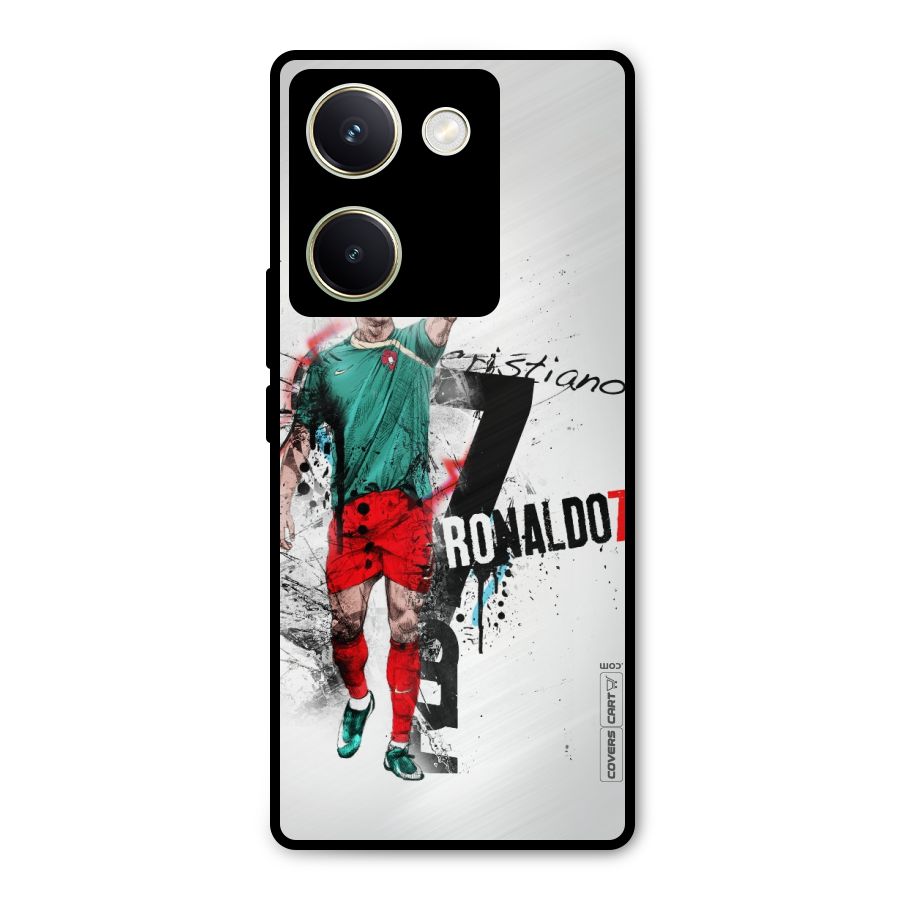 Ronaldo In Portugal Jersey Metal Back Case for Vivo Y200 Pro
