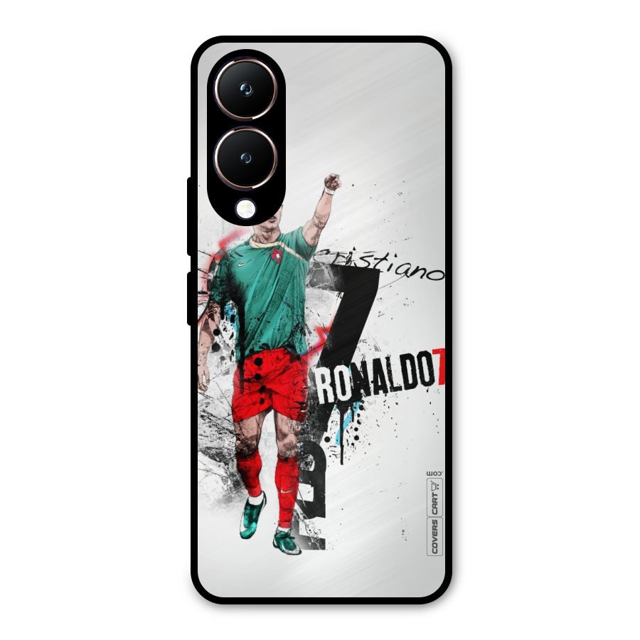 Ronaldo In Portugal Jersey Metal Back Case for Vivo Y28