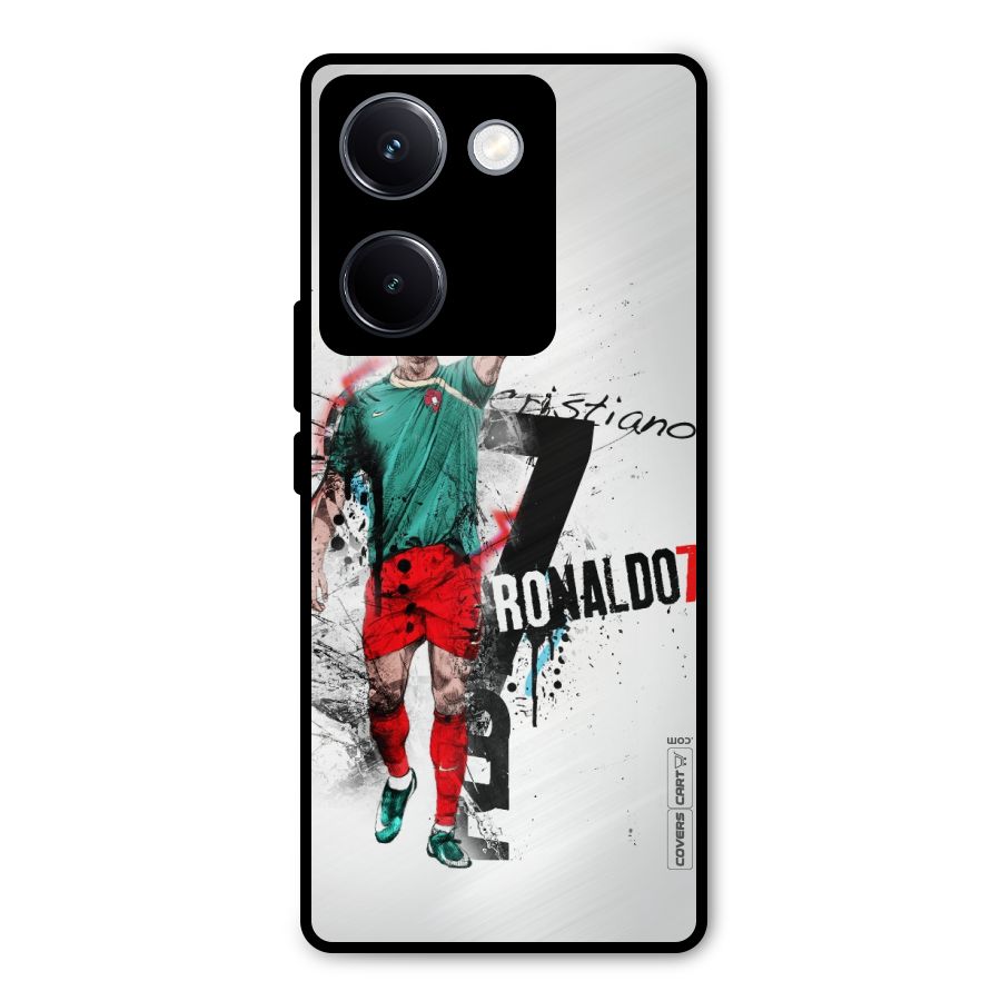Ronaldo In Portugal Jersey Metal Back Case for Vivo Y300 Plus