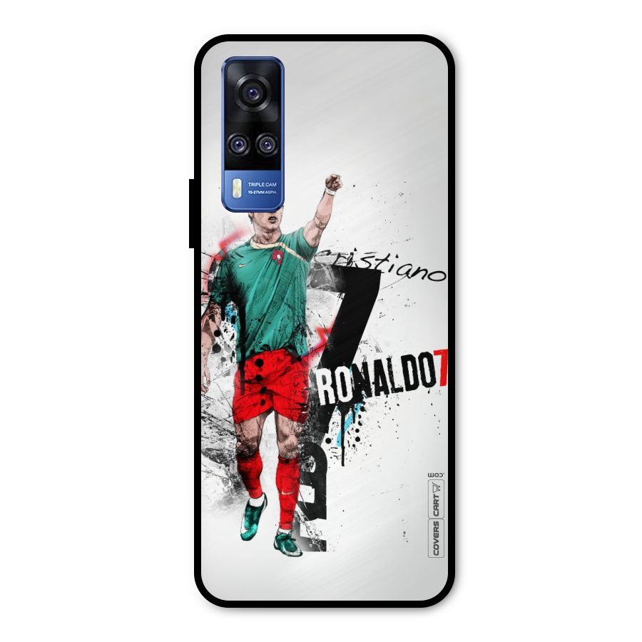 Ronaldo In Portugal Jersey Metal Back Case for Vivo Y31