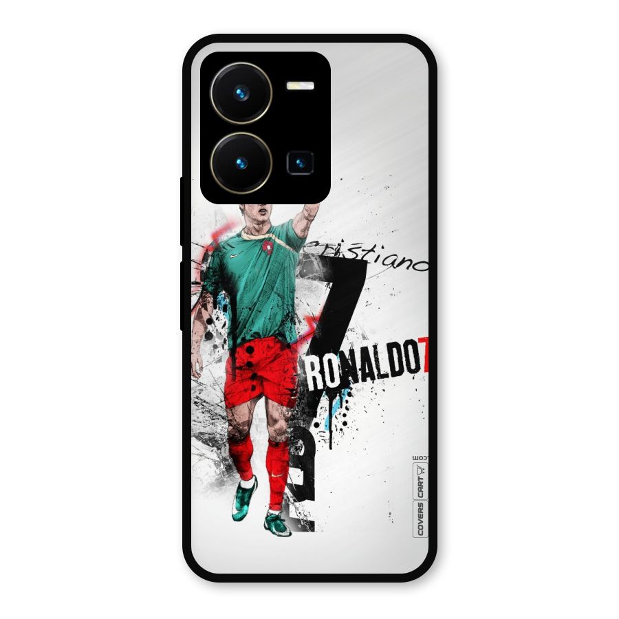 Ronaldo In Portugal Jersey Metal Back Case for Vivo Y35