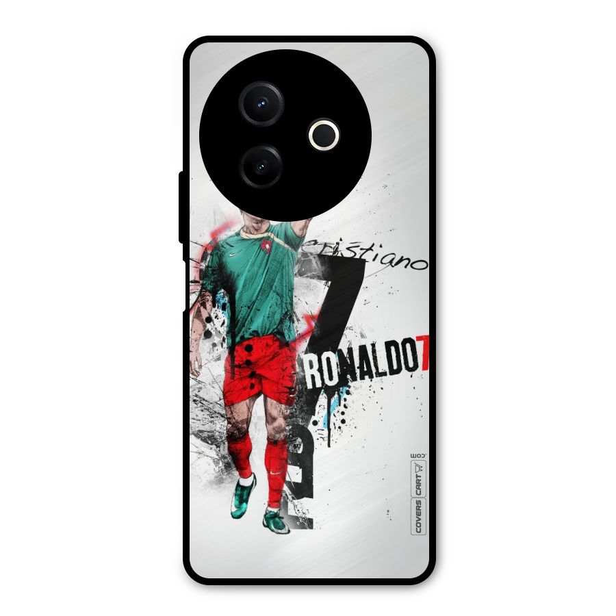 Ronaldo In Portugal Jersey Metal Back Case for Vivo Y39