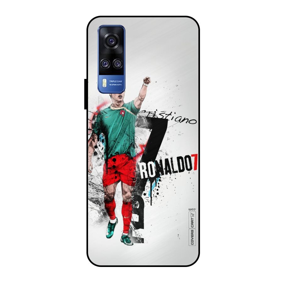Ronaldo In Portugal Jersey Metal Back Case for Vivo Y51