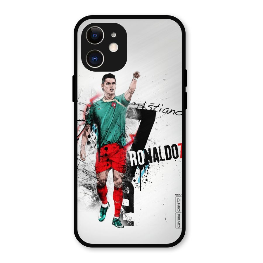 Ronaldo In Portugal Jersey Metal Back Case for iPhone 12