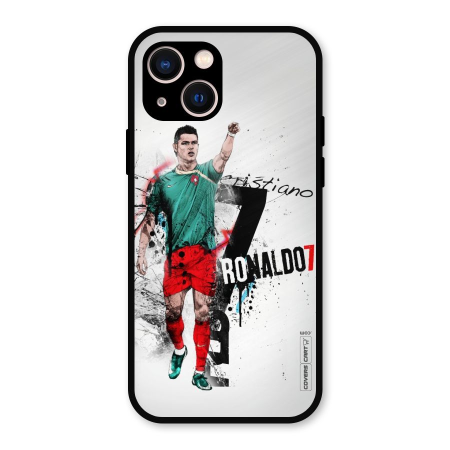 Ronaldo In Portugal Jersey Metal Back Case for iPhone 13