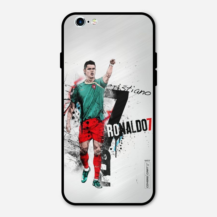 Ronaldo In Portugal Jersey Metal Back Case for iPhone 6 6s