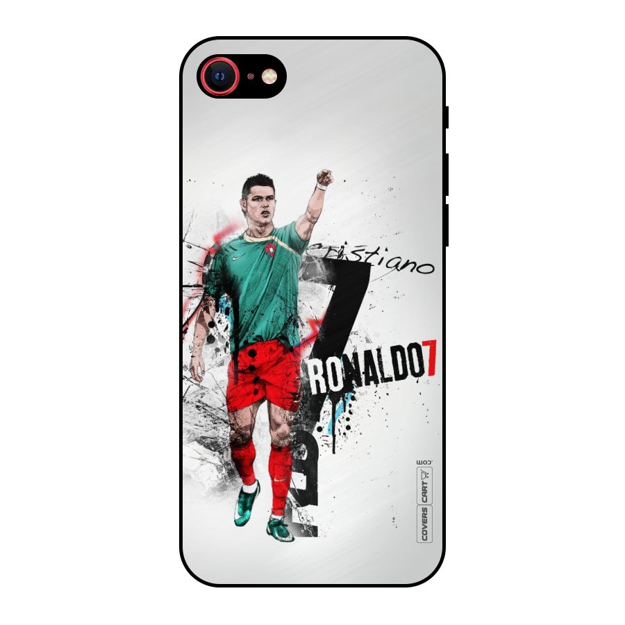 Ronaldo In Portugal Jersey Metal Back Case for iPhone SE 2020