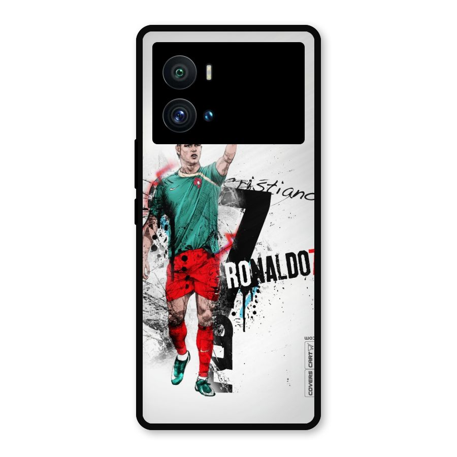 Ronaldo In Portugal Jersey Metal Back Case for iQOO 9 Pro