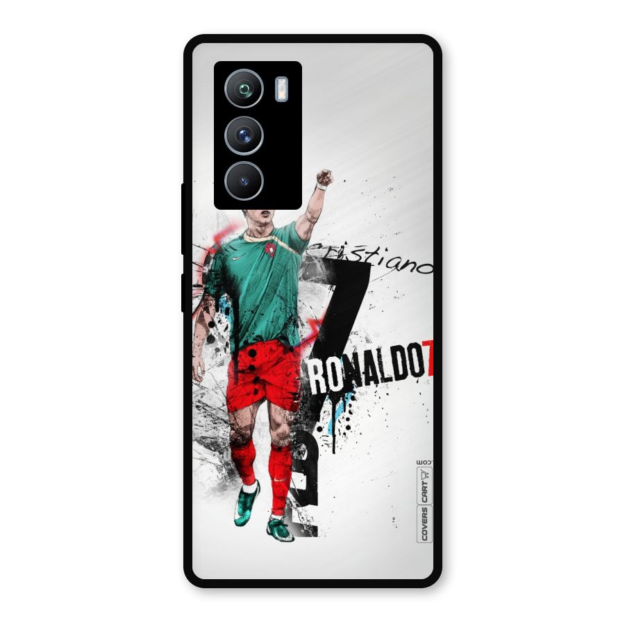 Ronaldo In Portugal Jersey Metal Back Case for iQOO 9 SE