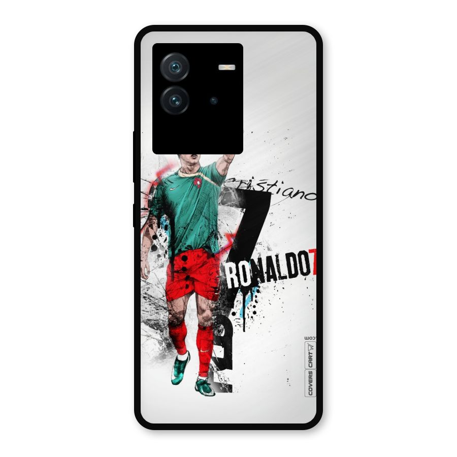 Ronaldo In Portugal Jersey Metal Back Case for iQOO Neo 6 5G