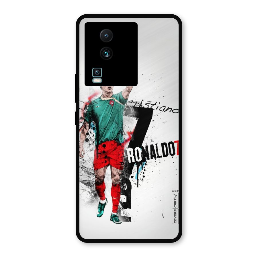 Ronaldo In Portugal Jersey Metal Back Case for iQOO Neo 7