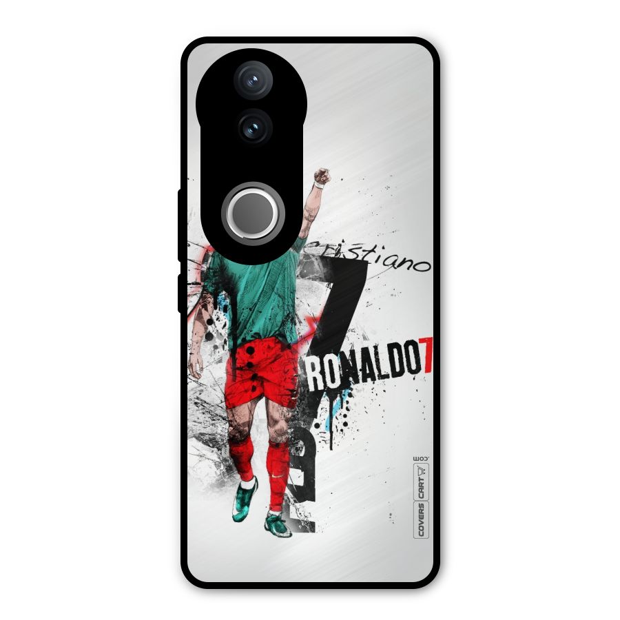 Ronaldo In Portugal Jersey Metal Back Case for iQOO Z10R