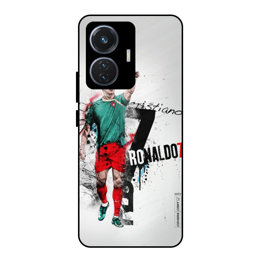 Ronaldo In Portugal Jersey Metal Back Case for iQOO Z6 44W