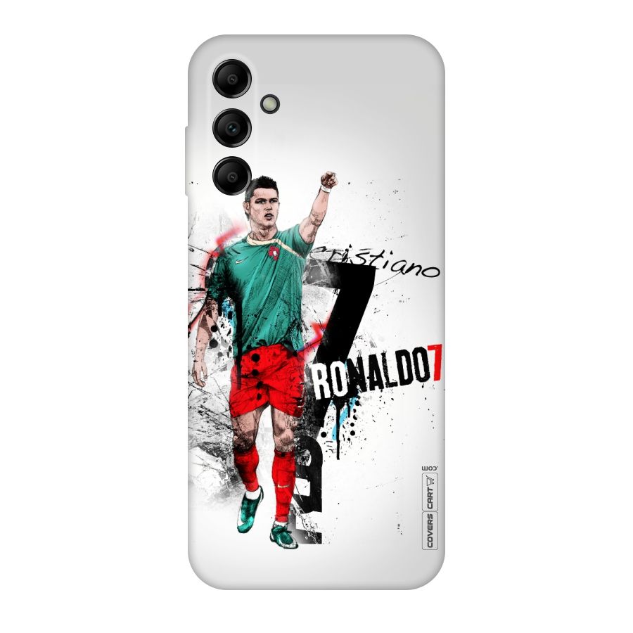 Ronaldo In Portugal Jersey Original Polycarbonate Back Case for Galaxy A14 5G