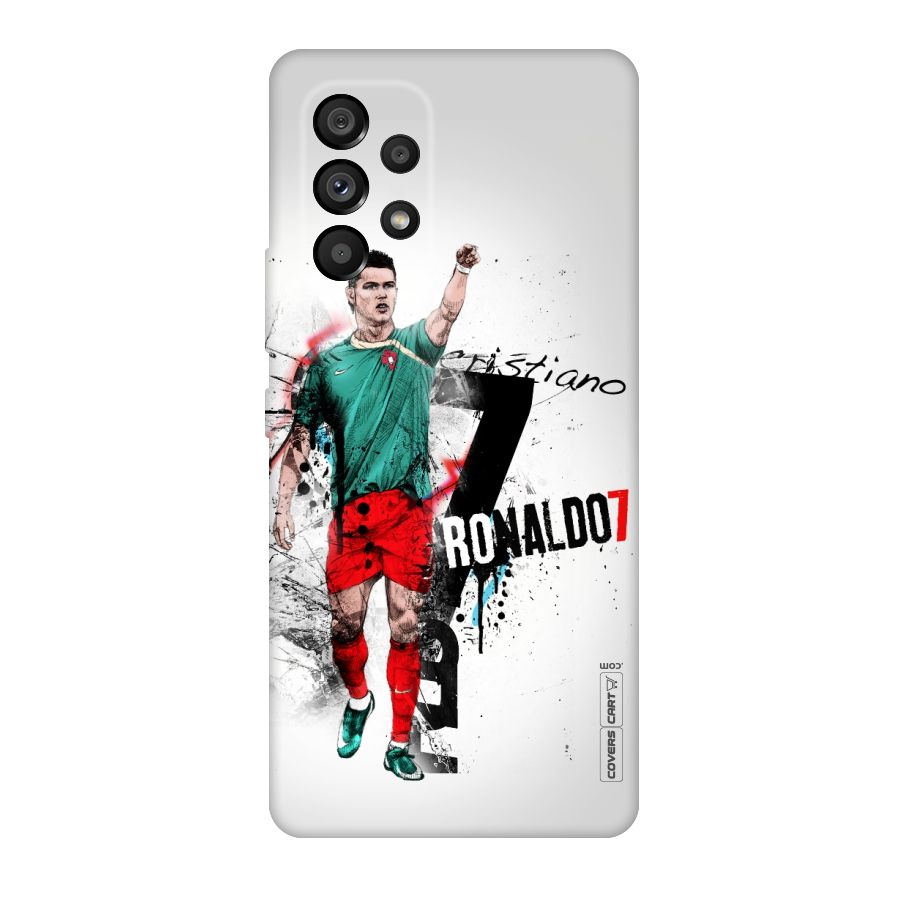 Ronaldo In Portugal Jersey Original Polycarbonate Back Case for Galaxy A53 5G