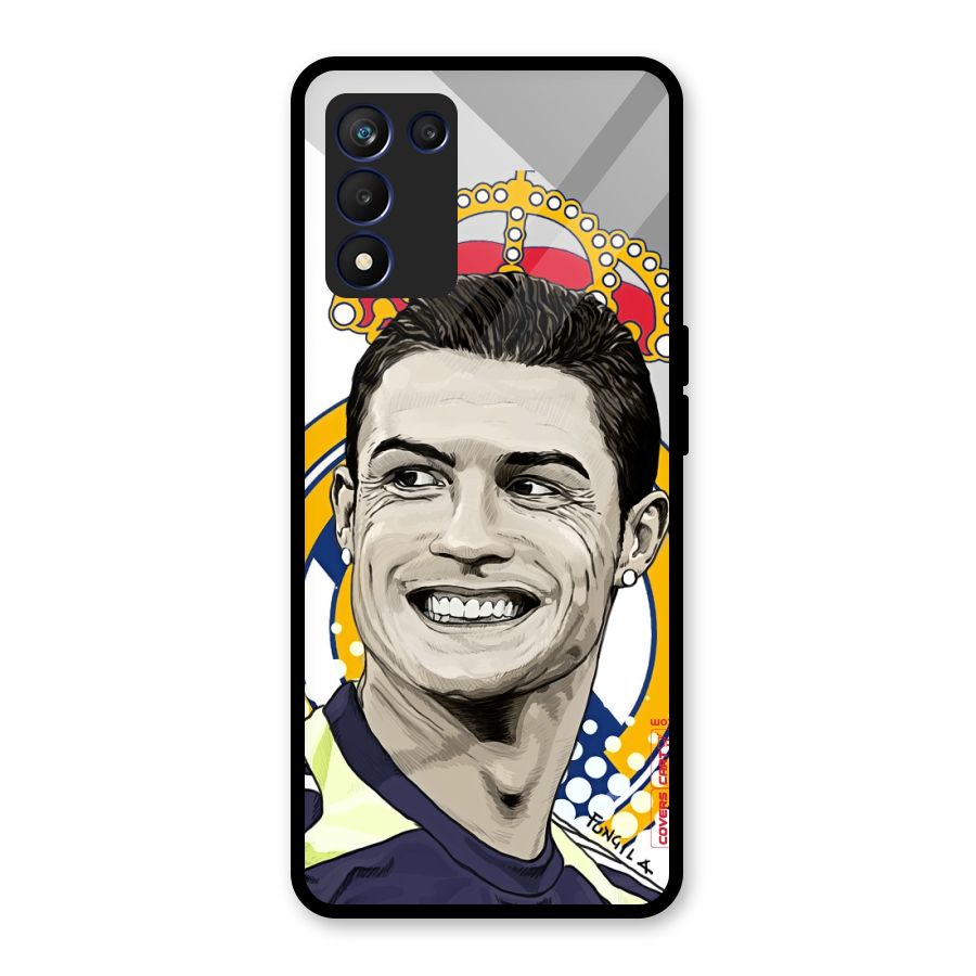 Ronaldo Madrid King Glass Back Case for Realme 9 5G Speed