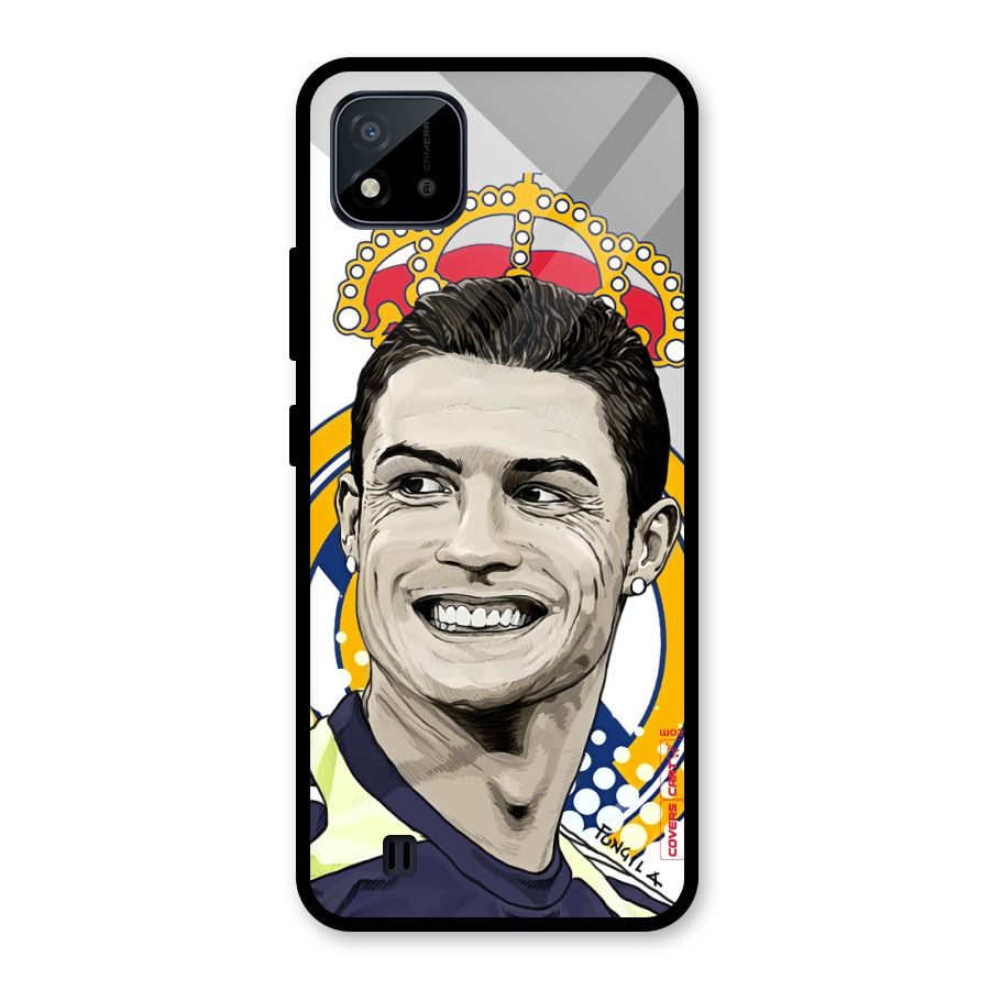 Ronaldo Madrid King Glass Back Case for Realme C11 2021