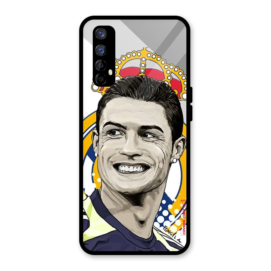 Ronaldo Madrid King Glass Back Case for Realme Narzo 20 Pro