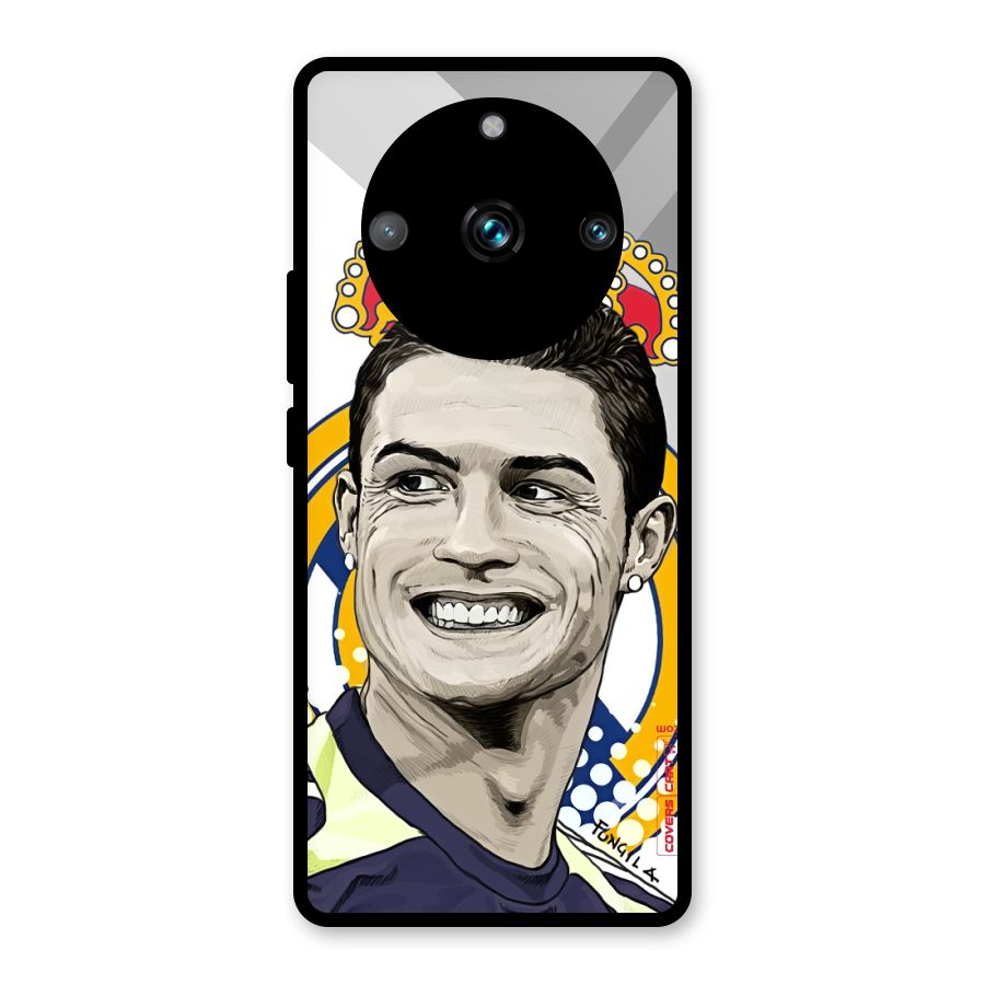 Ronaldo Madrid King Glass Back Case for Realme Narzo 60 Pro
