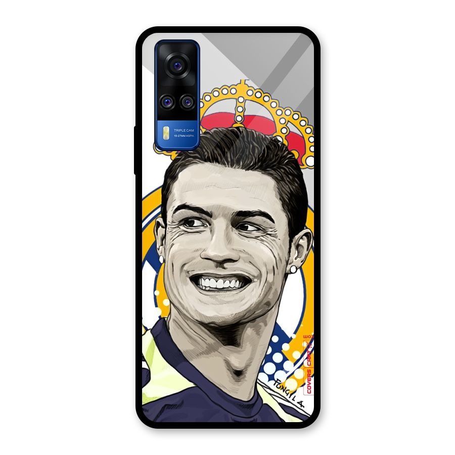 Ronaldo Madrid King Glass Back Case for Vivo Y31