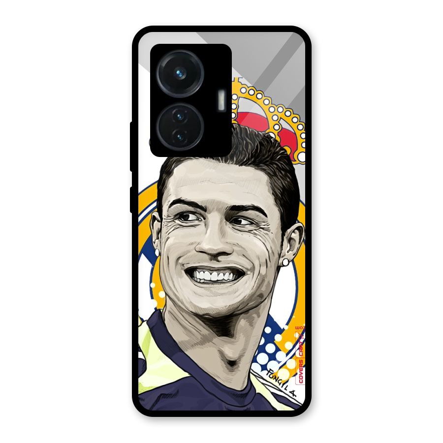 Ronaldo Madrid King Glass Back Case for iQOO Z6 44W
