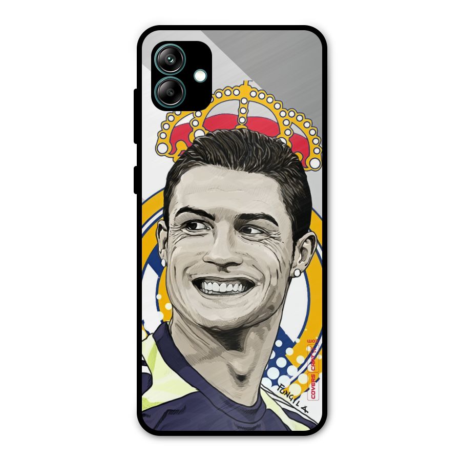 Ronaldo Madrid King Metal Back Case for Galaxy A04